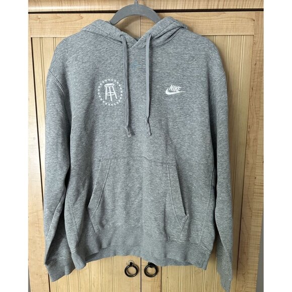 Nike Barstool Sports Gray Hoodie Mens Medium Pullover Sweatshirt - Picture 4 of 4